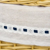 HOMCOM Cesta de la Ropa de Ratán con Tapa Recipiente de Ropa con Asa, Bolsa de Ropa Extraíble, Cestos de Ropa para Baño Lavandería(m-5)
