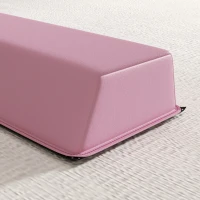 SPORTNOW Barra de Equilibrio 2,4 m, plegable, suelo antideslizante, para más de 3 años, hasta 80 kg, Rosa(m-4)