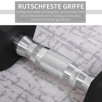 HOMCOM Hexagon Hanteln, 2er Set Hanteln mit gerändeltem Griff, Kurzhantelset aus Gusseisen, 2 x 4 kg, Kurzhanteln für Männer Frauen, Zuhause, Fitnessstudio, Krafttraining(m-5)