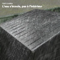 Outsunny Cobertizo de Jardín 2,27 m² guantes incluidos puerta con cerradura ventilaciones acero galvanizado 190x131x188 cm Gris(m-4)