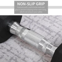 HOMCOM 2x4kg Rubber Dumbbells, Hex Weights Sets for Home Gym Weight Lifting Exercise(m-4)