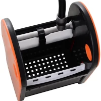 HOMCOM Cubo de Fregado Rodante HOMCOM, Cubo con Escurridor, 26 L, Plástico, Naranja(m-5)