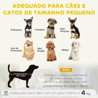 PawHut Cama Elevada para Cães Mini com Almofada Lavável e Estrutura de Madeira e Almofadas Antiderrapantes  Ø40,5x33 cm Cinza(m-4)