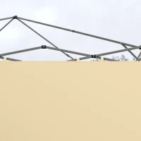 Outsunny Paneles laterales de repuesto para carpa paneles laterales para cenador 3x3 o 3x6 m 2 piezas Beige(m-5)