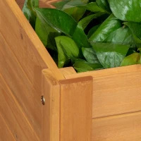 Outsunny Jardinera con enrejado sobre pies para plantas - dim, 54,5x52x180 cm - Madera de Pino preaceitado(m-5)