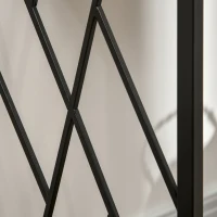 HOMCOM Consola, Mesa de entrada, Diseño industrial, Estructura metálica estable, 120x35x75 cm(m-5)