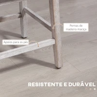 HOMCOM Conjunto de 2 Bancos de Bar com Encosto Giratórios 180° Bancos Altos de Cozinha com Apoio para Pés  45,7x57,2x101 cm Cinzento(m-6)