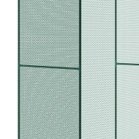 Outsunny Jaula de Cultivo para Plantas 120x120x180 cm cu Ușă Enrollabilă și Structură din Oțel pentru Grădină Terrasă Culoare Verde(m-5)