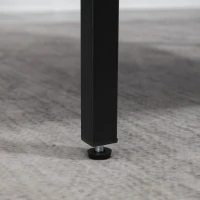 HOMCOM Fotoliu de accent în design scandinav, fotoliu de repaus, fotoliu de accent, aspect de in, lemn de cauciuc, Gri + Negru + Maro(m-5)