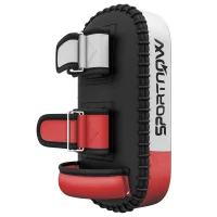 SPORTNOW Plastron pentru Muay Thai, Kickbox, Piele Sintetica, 0,4 kg, 38x20x18 cm, Negru/Rosu/Alb(m-7)