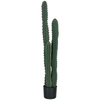 Outsunny Cactus artificial extrem de realist plantă artificială de dimensiuni mari dim. Ø 18 x 120H cm verde