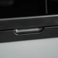 Outsunny Frigorifică auto 50L cu afișaj LCD, 2 moduri, compresor, 12/24V DC și 110-240V AC, gri și negru.(m-3)