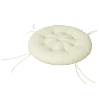 Outsunny Covoraș de șezut, covoraș pentru scaun, covoraș șezut, cu design tufted, 80 cm x 80 cm x 10 cm, Crem(m-6)