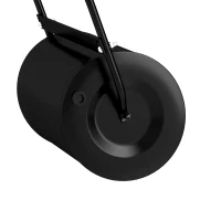 Outsunny Roleu de Gazon Grădină din Oțel cu mâner dim. 47L x 32l x 105H cm lestare Max. 30 L Negru(m-5)