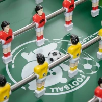 HOMCOM Masă Multijocuri pentru Copii de peste 7 Ani 6 în 1 Pliabilă Biliard Fotbal Ping-Pong 118x104x71 cm Multicolor(m-4)