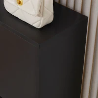 HOMCOM Dulap de Pantofi Mobilier Scară dim. 60L x 24l x 80H cm 2 Uși Batante Negru(m-3)