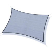 Outsunny Cort de umbrire 4 x 3 m din polietilenă de înaltă densitate, protecție UV, cu sac de depozitare gri(m-6)