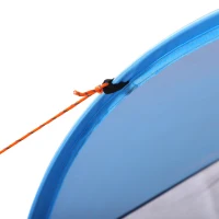 Outsunny Cort de plajă cort de plajă pliabil pop-up automat cu protecție UV fereastră în spate covoraș mare albastru cer(m-3)