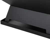 Outsunny Grătar 45 x 45 x 34cm din oțel inoxidabil cu protectie împotriva scânteilor și cârlig pentru grătar pentru grădină, balcon, BBQ camping negru(m-4)