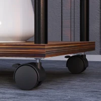 Outsunny Suport pentru flori cu 5 etaje, cu 5 niveluri, Design în formă de cascada, ușor de mutat, Lemn, Oțel(m-5)