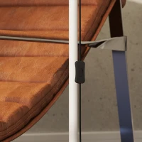 HOMCOM Lampadar de salon reglabil în înălțime 127-160 cm cu intrerupator, soclu E27, alb(m-5)