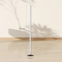 HOMCOM Lampadar LED RGBIC cu APP, telecomandă, muzică, 16M culori, moduri scenă, timer(m-3)