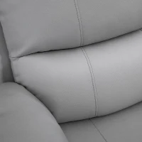 HOMCOM Relaxsessel, fotoliu de întindere, spătar reglabil, rotativ, funcție de balansare, cu suport pentru picioare, oțel, gri, 93 x 100 x 98Îcm(m-3)