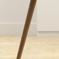 HOMCOM Pachet de 2 Scaune de Sufragerie cu Material Textil de In și Picioare din Oțel Capacitate 120 kg 50x52x83 cm Gri(m-4)