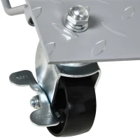 DURHAND Cărucioare de manipulare pentru mașini set de 2 cărucioare cu roți pentru mutarea mașinii 40,5 x 30 x 13,5 cm gri(m-4)