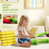 AIYAPLAY Struttura di Equilibrio per Bambini, interattivo e antiscivolo, in Plastica, Multicolore(m-4)