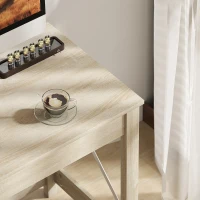 HOMCOM Masă de Birou Modernă Masă de Birou Masă de Calculator Ușor de Asamblat pentru Birou Studiu 105x50x76 cm Natural(m-5)