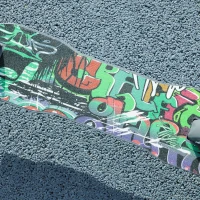 AIYAPLAY Trotinetă copii 6-12 ani, trotinetă pliabilă cu 2 roți, reglare în înălțime, pentru fete și băieți, scooter verde(m-4)