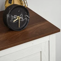 HOMCOM Bufet de depozitare cu multiple spații de depozitare, 2 uși cu raft reglabil, 1 sertar, 60L x 30Ad x 87,5Î cm(m-4)