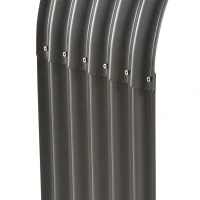 Outsunny Suport de lemne de foc, rezistent la intemperii, din oțel, 212 cm x 46 cm x 112 cm, Gri(m-5)