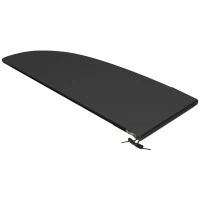 Outsunny Husă de protecție impermeabilă pentru umbrela suspendată cu fermoar și șiret de strângere țesut Oxford negru(m-5)