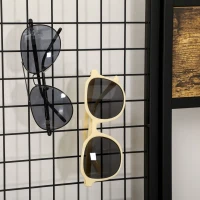 HOMCOM Garderobă în Design Industrial, 1 Tablă Mesaje, 1 Scaun, 8 Cârlige, 1 Geantă de Depozitare, Negru Maro(m-4)