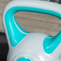 SPORTNOW Kettlebell 10 kg, halteră cu mâner ergonomic, halteră cu minge, culturism, antrenament, 22 x 16 x 26 cm, albastru(m-5)