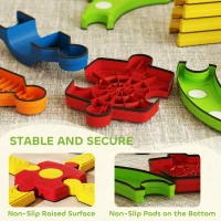 AIYAPLAY Struttura di Equilibrio per Bambini, interattivo e antiscivolo, in Plastica, Multicolore(m-5)