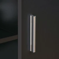 HOMCOM Suport pentru Imprimantă - Căsuță de Organizare de Birou cu Rotile - Dim. 100L x 40l x 71H cm din Lemn Negru(m-4)