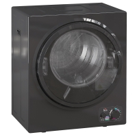 HOMCOM Uscător electric portabil 850W, capacitate 33L 4 moduri de funcționare, oțel inoxidabil, 49 x 40,5 x 60 cm, negru