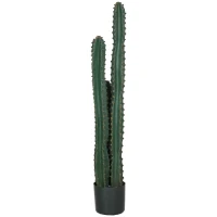 Outsunny Cactus artificial extrem de realist plantă artificială de dimensiuni mari dim. Ø 18 x 120H cm verde(m-6)