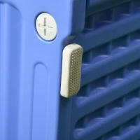 PawHut Niche pentru câini exterioară din plastic casă pentru câini cu guri de ventilație albastru și alb(m-4)