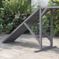 PawHut Rampă de agilitate pentru câini, echipament de agilitate pentru câini, bare de siguranță, suprafață antiderapantă 325x55x69 cm gri(m-4)