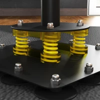 SPORTNOW Stand de box, două mingi de viteză, stâlp de box pivotant, pernă de lovituri, reglabil pe înălțime, Oțel, 107 x 36 x 140-205 cm, negru(m-5)