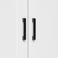 HOMCOM Mobilier Modern cu 2 Uși Raft Reglabil și Bază Înălțată pentru Living Bucătărie Sufragerie 60x30x90 cm Alb(m-5)