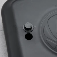 HOMCOM Coș de baschet, reglabil pe înălțime, baza umplută, foarte stabil, negru, 131 x 49 x 195-250 cm(m-5)