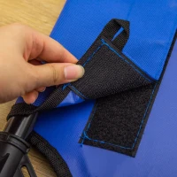 PawHut Pat ridicat pentru câine pat ridicat răcoritor pentru câine material Oxford sac de transport inclus 92 x 76 x 18 cm albastru(m-5)