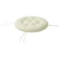 Outsunny Covoraș de șezut, covoraș pentru scaun, covoraș șezut, cu design tufted, 80 cm x 80 cm x 10 cm, Crem(m-1)
