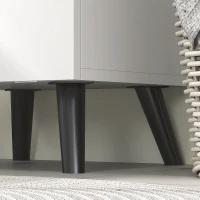 HOMCOM Coloană Înaltă pentru Baie cu Uși și Rafturi Coș pentru Rufe Murdare în Spații Reduse 35x31,5x144 cm Alb(m-5)