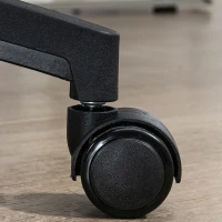 Vinsetto Scaun de Birou din Plasă Scaun de Escritorio Spătar Înalt Suport de Cap Ajustabil Suport Lombar 4D 62x64x120 cm Negru(m-5)